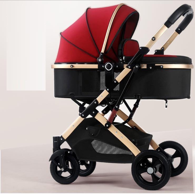 Portable Foldable Newborn Baby Stroller with Reversible Handle