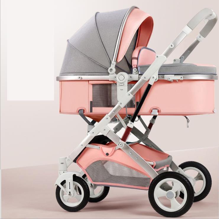 Portable Foldable Newborn Baby Stroller with Reversible Handle