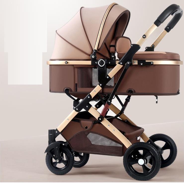Portable Foldable Newborn Baby Stroller with Reversible Handle
