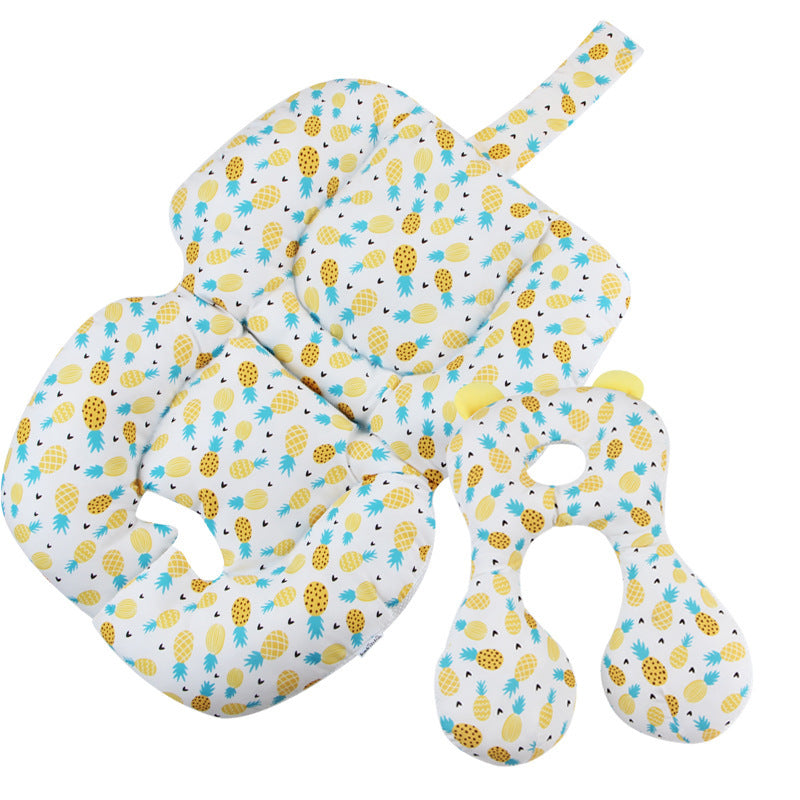 YippeeTots™ All-Season Baby Stroller Cushion with Neck and Body Support – Soft & Breathable Infant Sleeping Pad