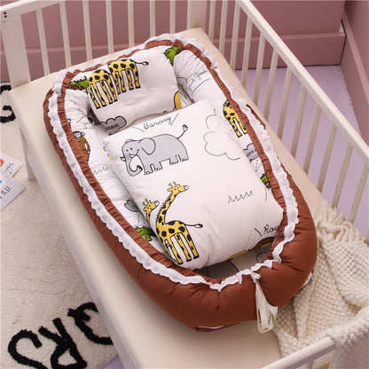 Baby Portable Removable And Washable Bed With Quilt