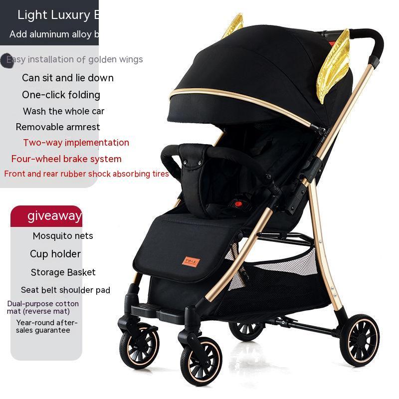 Lightweight Reclining Baby Stroller – Compact & Travel-Friendly