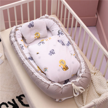 Baby Portable Removable And Washable Bed With Quilt