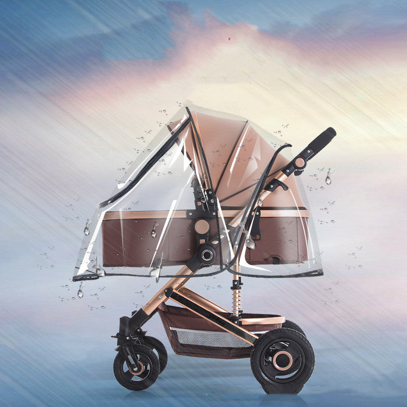 Baby Stroller Rain Cover – Waterproof, Windproof & Transparent Shield