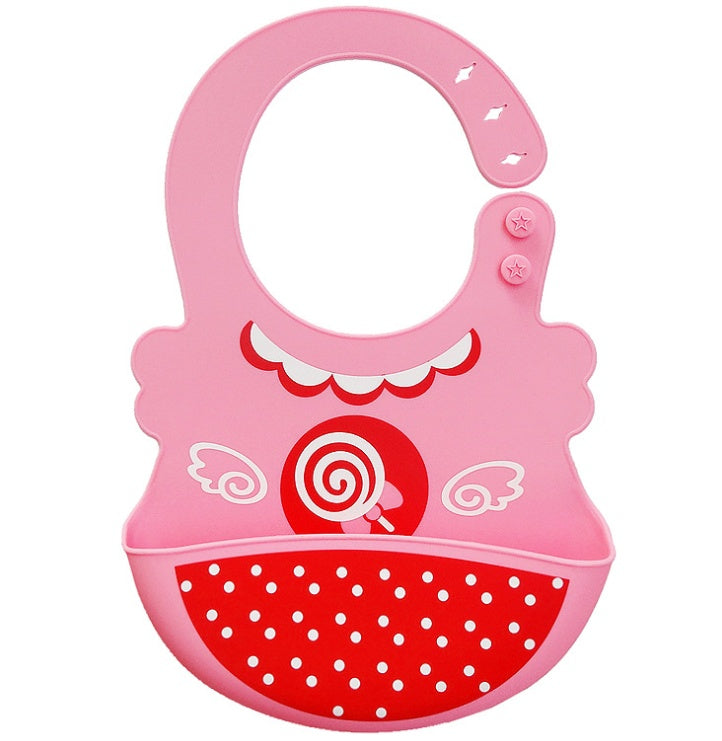 Waterproof Silicone Baby Feeding Bibs – Adjustable, Easy Clean, Durable