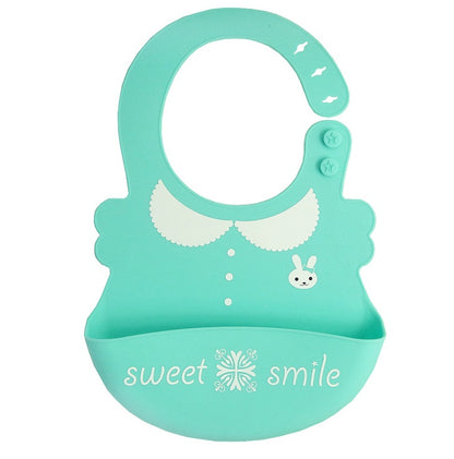 Waterproof Silicone Baby Feeding Bibs – Adjustable, Easy Clean, Durable