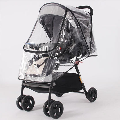 Universal Baby Stroller Windshield – Weather Shield for Rain, Wind, and Dust Protection