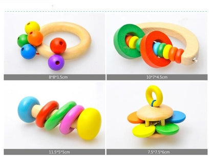 Baby Sensory Rattle Toy for Newborns & Infants