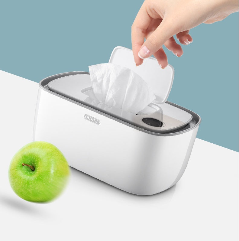 Electric Baby Wipes Warmer with Temperature Control & Storage