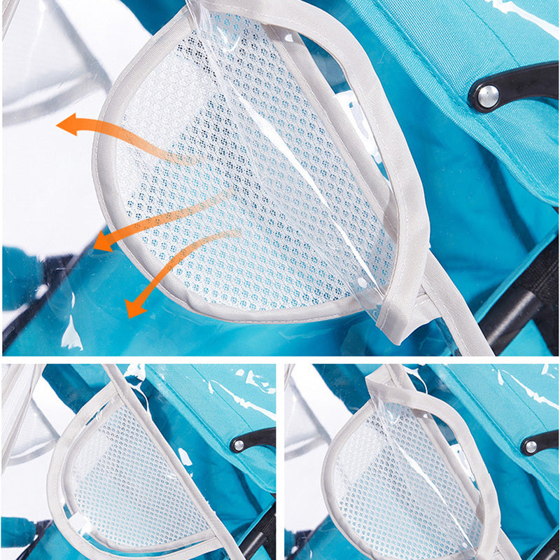 Universal Baby Stroller Windshield – Weather Shield for Rain, Wind, and Dust Protection