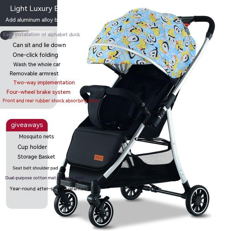 Lightweight Reclining Baby Stroller – Compact & Travel-Friendly