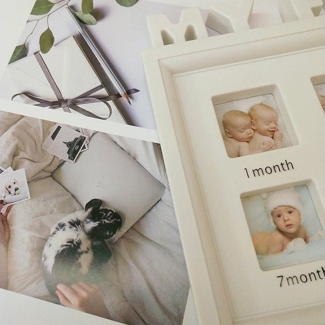 My First Year Baby Photo Frame – 12-Month Milestone Keepsake for Newborns