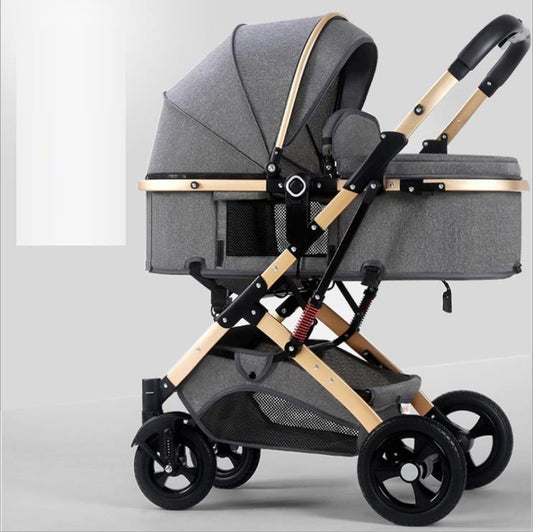 Portable Foldable Newborn Baby Stroller with Reversible Handle