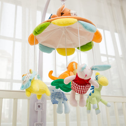 Musical Rotating Plush Baby Crib Mobile – Soft Newborn Bed Bell Toy