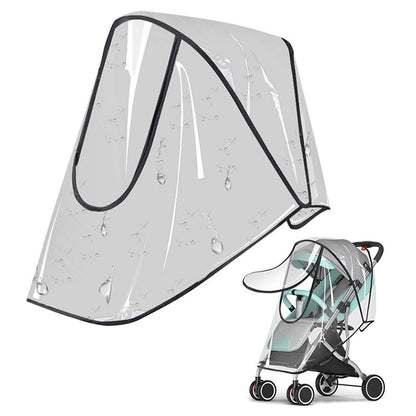 Baby Stroller Rain Cover – Waterproof, Windproof & Transparent Shield