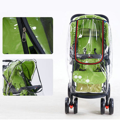 Universal Baby Stroller Windshield – Weather Shield for Rain, Wind, and Dust Protection