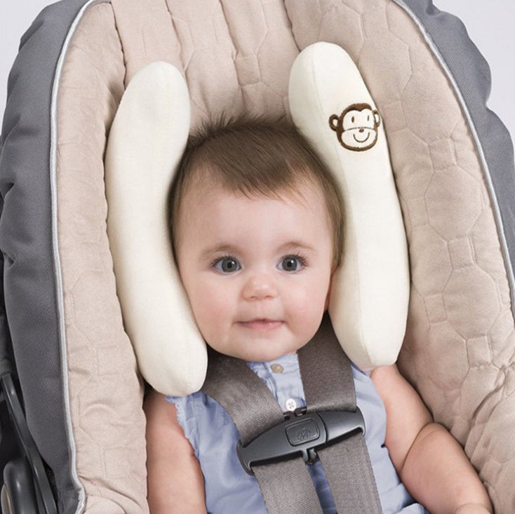 Baby U-Shaped Car Seat Head Support Pillow – Infant Head Protection for Strollers and Car Seats