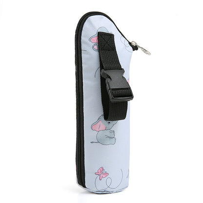 Portable Baby Stroller Feeding Bottle Bag - Outdoor Thermal Insulated Bag for Baby Bottles