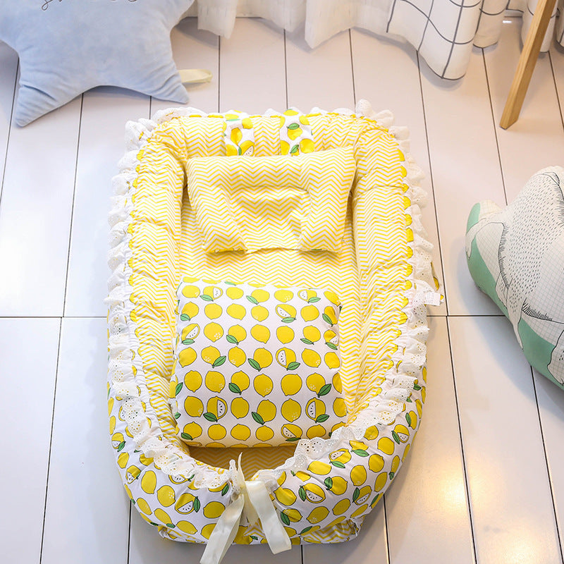 Baby Portable Removable And Washable Bed With Quilt