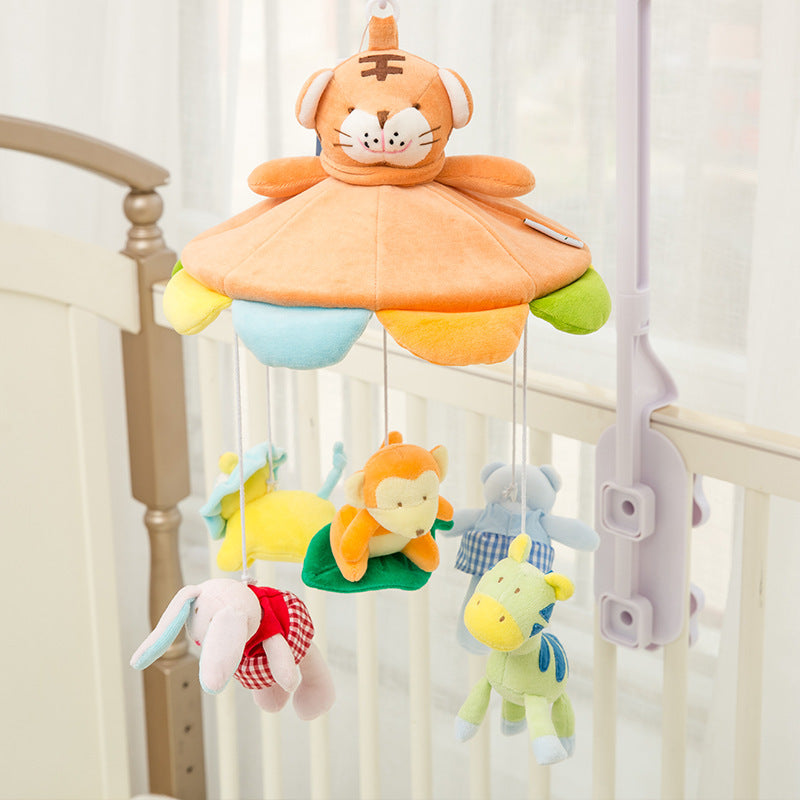 Musical Rotating Plush Baby Crib Mobile – Soft Newborn Bed Bell Toy