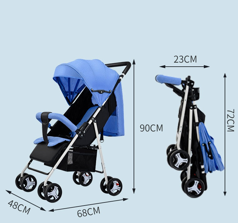 Lightweight Foldable Baby Stroller for Easy Travel and Storage