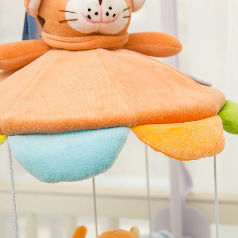 Musical Rotating Plush Baby Crib Mobile – Soft Newborn Bed Bell Toy