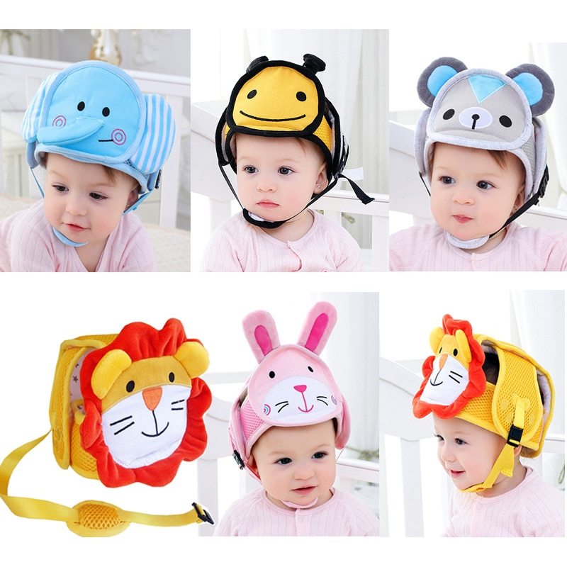 Breathable Cartoon Toddler Safety Helmet for Baby Drop Protection