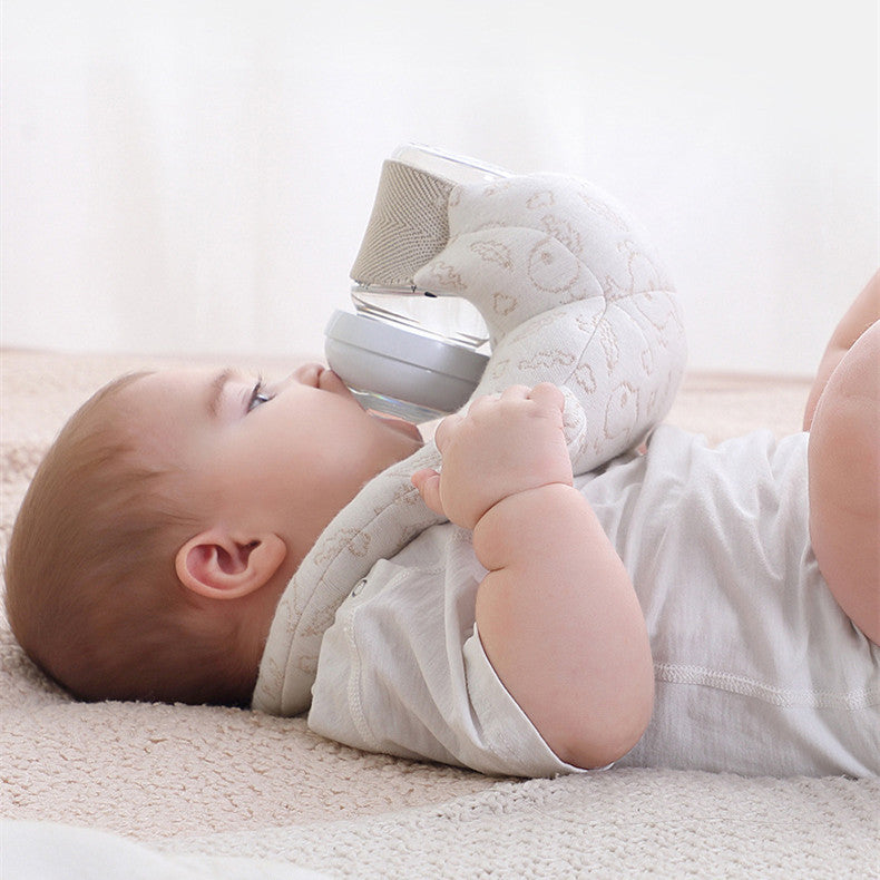 Self-Feeding Baby Pillow with Bottle Holder – Hands-Free Nursing Support