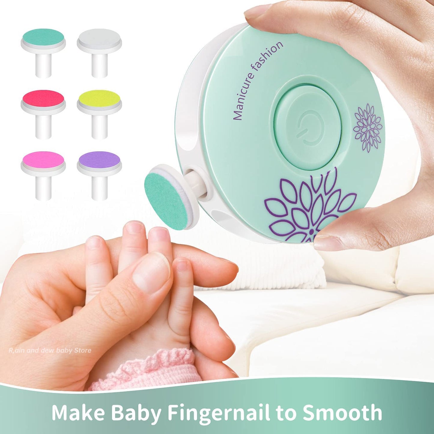 Electric Baby Nail Grinder & Clipper Set for Newborns and Children