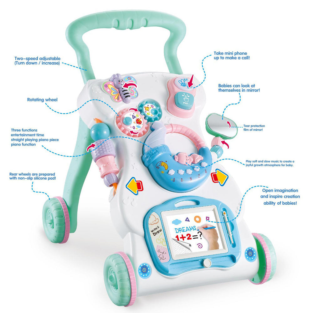 Multi-Functional Baby Stroller & Walker Toy – 2-in-1 Learning & Activity Walker