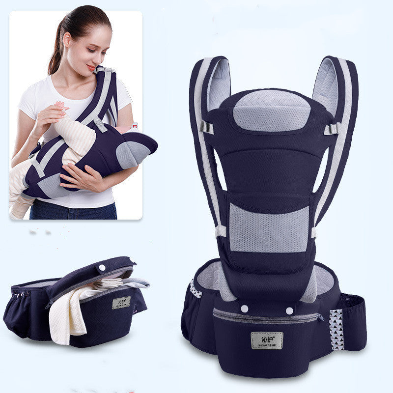 Comfortable & Ergonomic Baby Carrier Backpack for Newborn Infants - Hipseat, Front Facing, Kangaroo Wrap Sling, Travel-Friendly