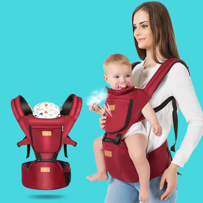 Breathable Baby Carrier with Ergonomic Waist Stool