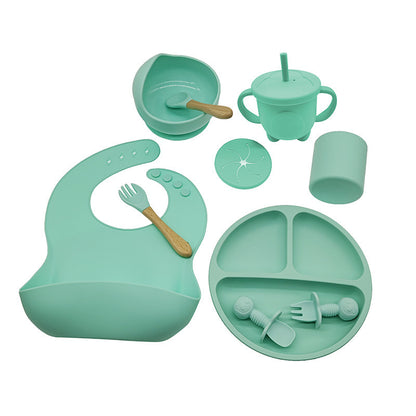 Baby Silicone Training Tableware Set for Self-Feeding & Weaning