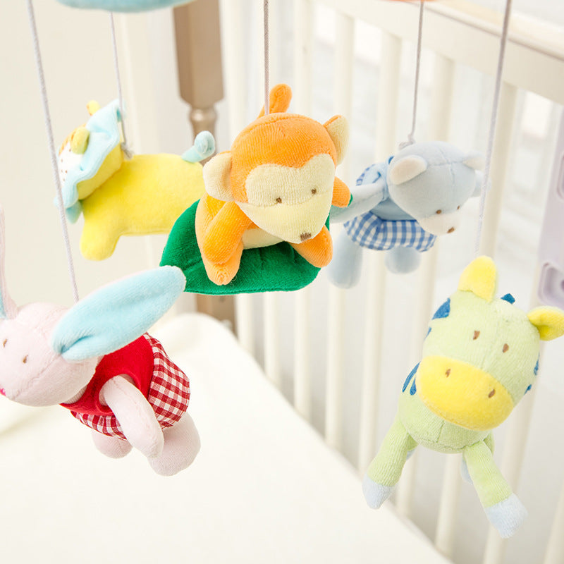 Musical Rotating Plush Baby Crib Mobile – Soft Newborn Bed Bell Toy