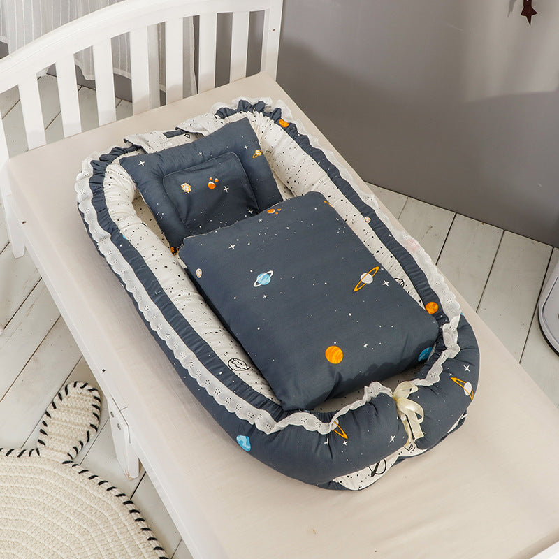 Baby Portable Removable And Washable Bed With Quilt