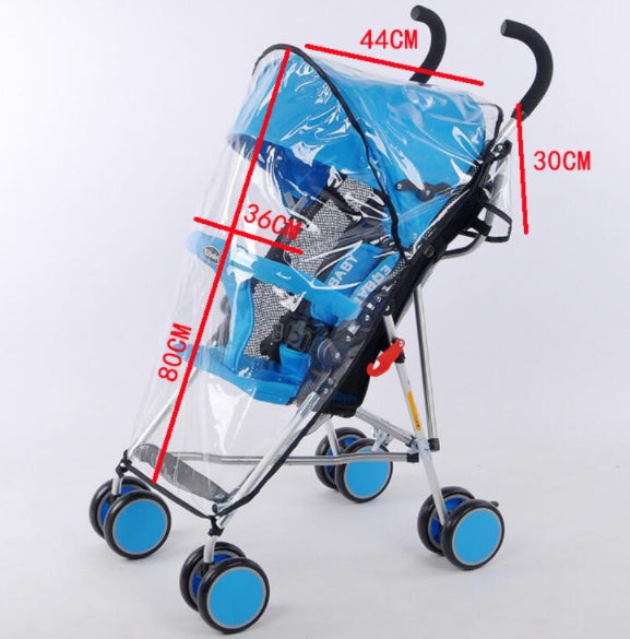 Universal Baby Stroller Windshield – Weather Shield for Rain, Wind, and Dust Protection