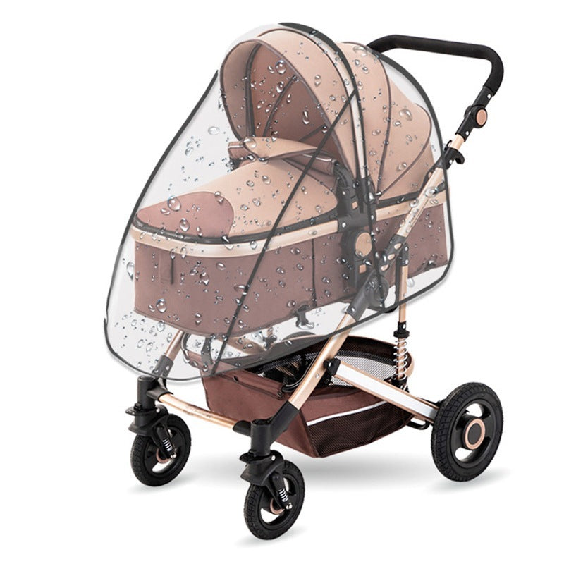 Baby Stroller Rain Cover – Waterproof, Windproof & Transparent Shield