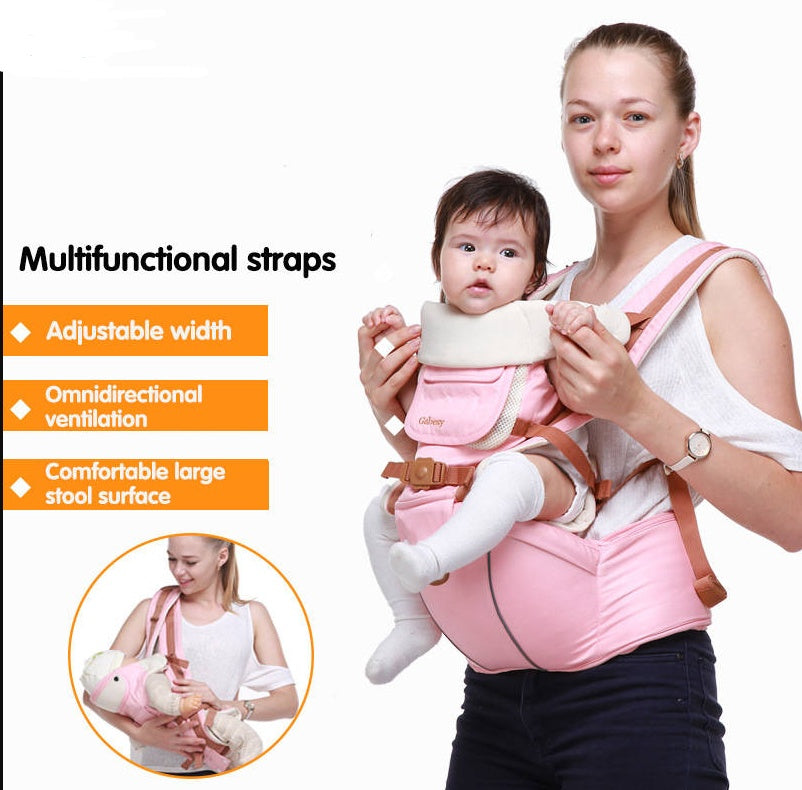 Ergonomic Baby Carrier – Multifunctional Breathable Sling, Adjustable Belt, Newborn Travel Strap, Waist & Back Support for Parents