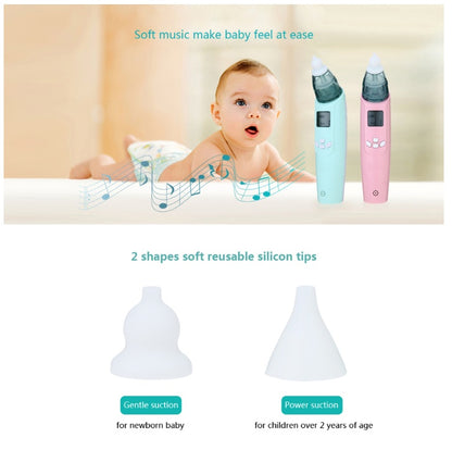 Baby Nasal Aspirator – Adjustable Suction, Rechargeable, Safe & Low-Noise Nose Cleaner