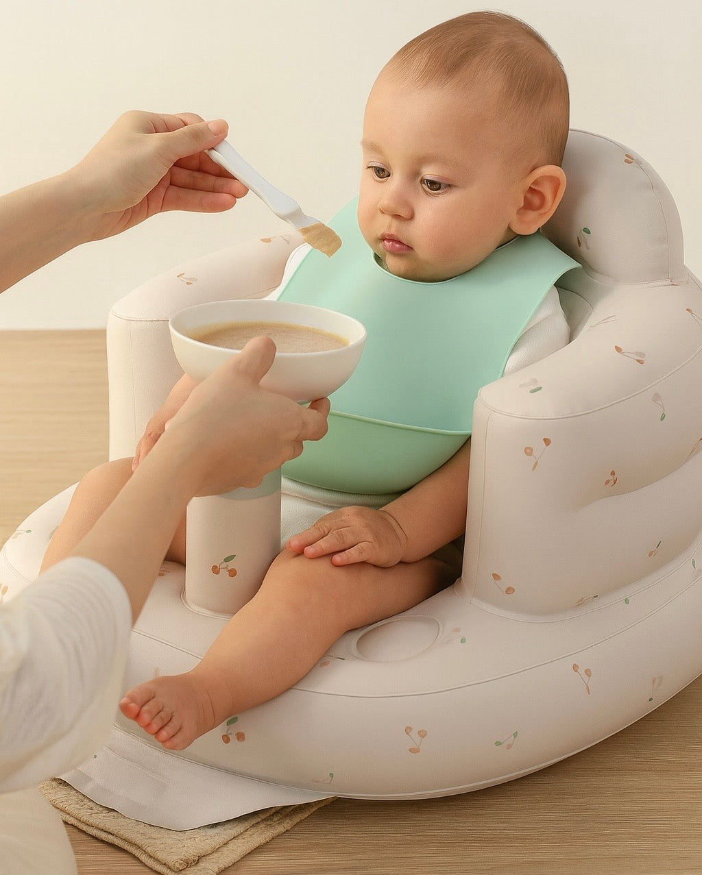 YippeeTots™ Inflatable Baby Chair | Built-In Pump