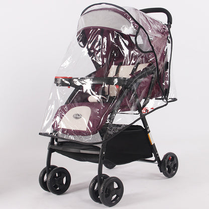 Universal Baby Stroller Windshield – Weather Shield for Rain, Wind, and Dust Protection