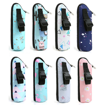 Portable Baby Stroller Feeding Bottle Bag - Outdoor Thermal Insulated Bag for Baby Bottles