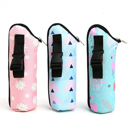 Portable Baby Stroller Feeding Bottle Bag - Outdoor Thermal Insulated Bag for Baby Bottles