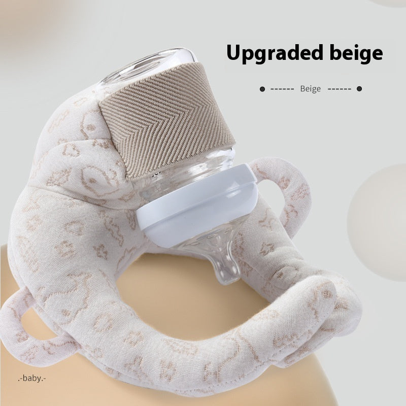 Self-Feeding Baby Pillow with Bottle Holder – Hands-Free Nursing Support