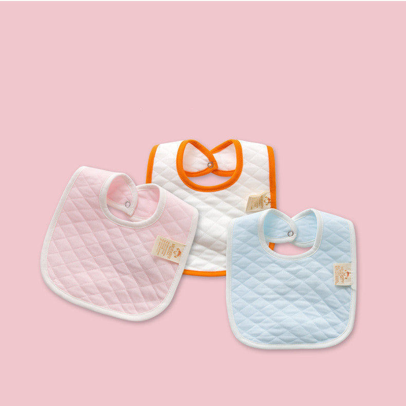 Thickened Double Layer Pure Cotton Newborn Baby Feeding Bib