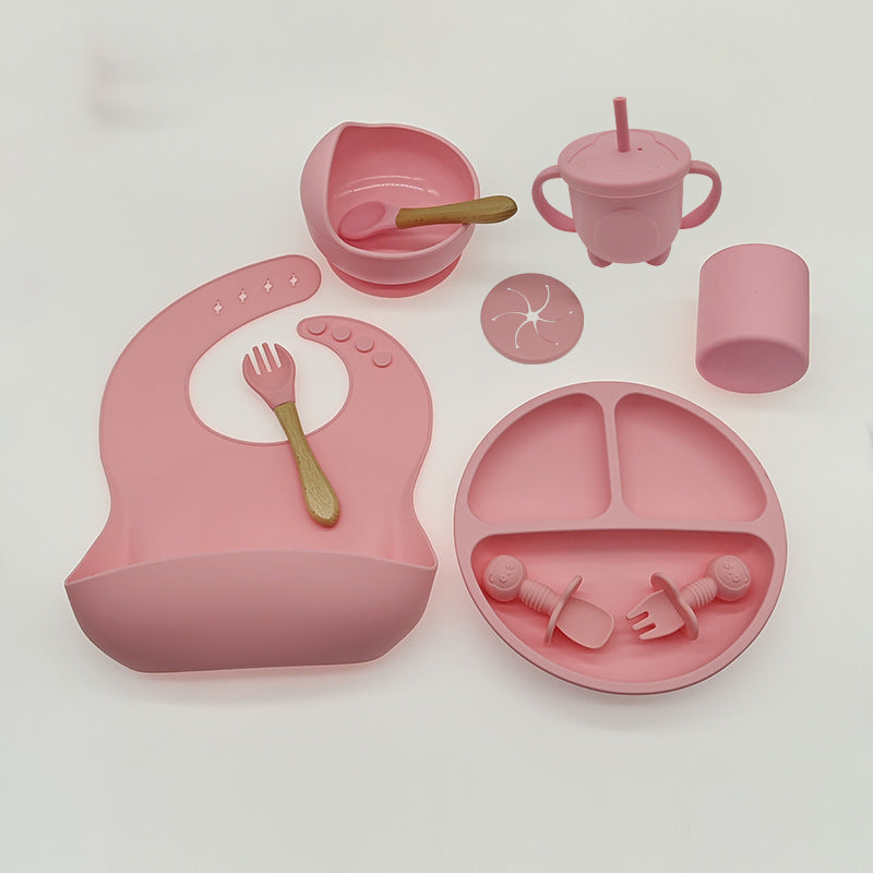 Baby Silicone Training Tableware Set for Self-Feeding & Weaning