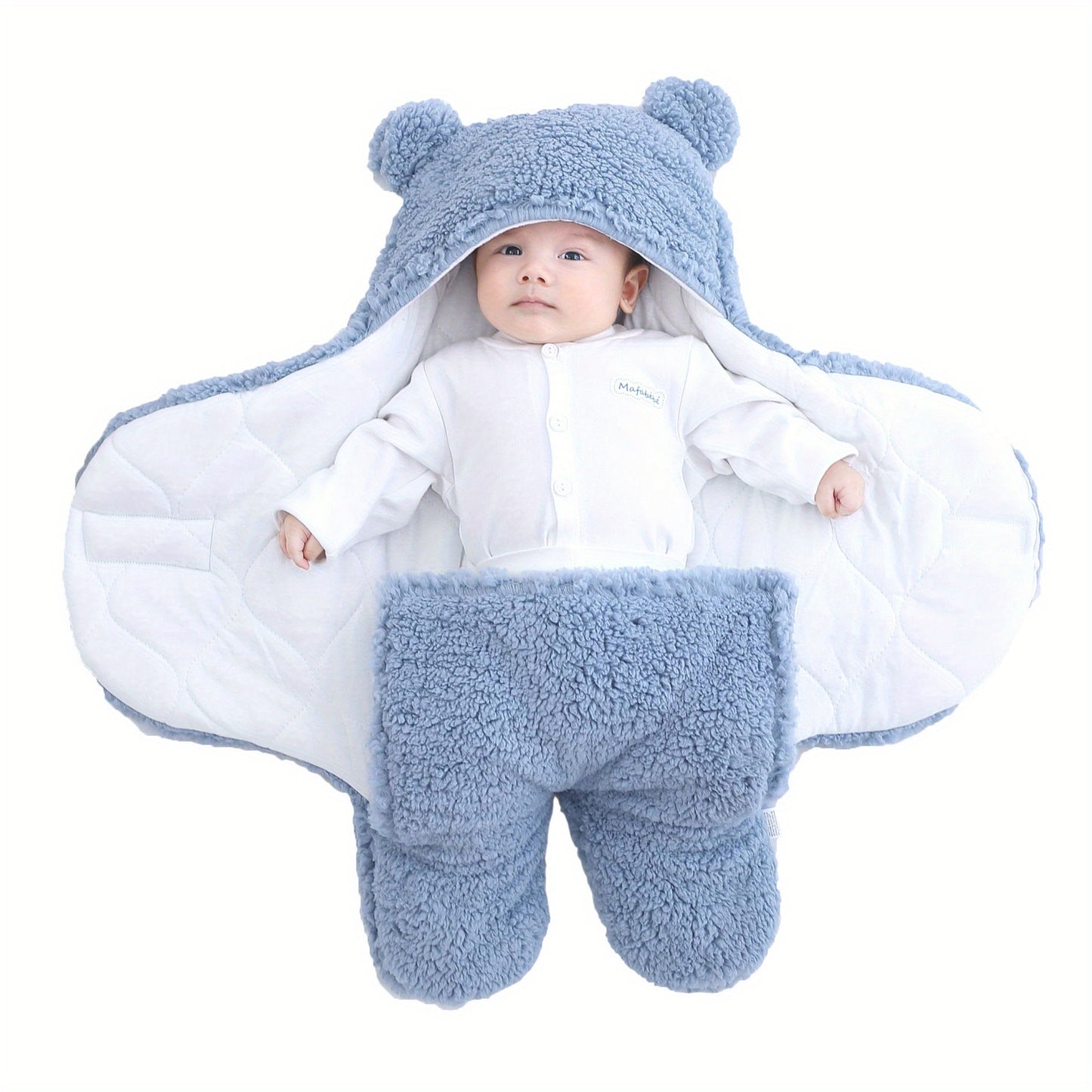 Baby Sleeping Bag – Soft & Warm Nap Mat with Removable Pillow for 0-10 Months