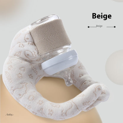 Self-Feeding Baby Pillow with Bottle Holder – Hands-Free Nursing Support