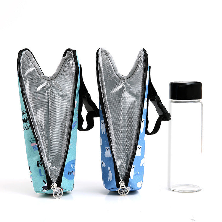 Portable Baby Stroller Feeding Bottle Bag - Outdoor Thermal Insulated Bag for Baby Bottles