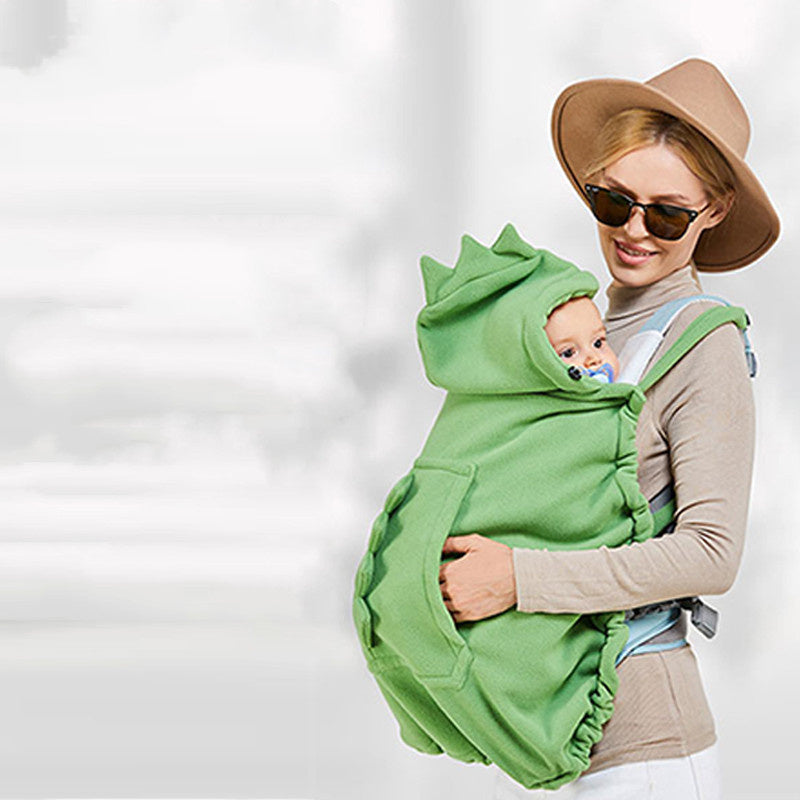 Baby Carrier with Warm Cloak – Soft & Cozy Infant Wrap for All Seasons